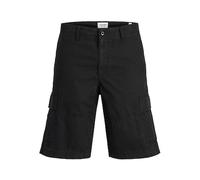Jack & Jones Bermudas cargo de con bolsillos laterales de hombre. Negro 2/S