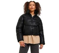 Jack & Jones Bestseller A/S Jxbreezy-Pantalón Corto de Piel sintética Chaqueta amortiguadora, Schwarz, L para Mujer