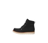 JACK & JONES Jfwarchway Pu Moc Botines con cordones para hombre, antracita, 43 EU
