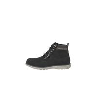 JACK & JONES Jfwdenver Combo Boot PU - Botines con cordones para hombre, Logotipo de detalle de antracita, 43 EU