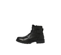 JACK & JONES Jfwdexter Leather Boot Sn, Botines con Cordones Hombre, Antracita, 46 EU