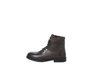 JACK & JONES Botas de Cuero Delaney para Hombre, Unisex Adulto, Antracita, 45 EU
