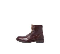 JACK & JONES Botines de cuero Jfwtanner para hombre, Brandy Brown, 46 EU