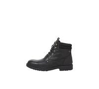 JACK & JONES Botines de piel Jfwsolomon Sn para hombre, antracita, 44 EU
