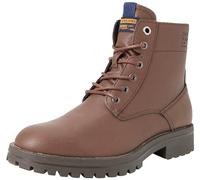 JACK & JONES Jfwbernie PU Boot, Botines con Cordones de Poliuretano Hombre, marrón, 41 EU