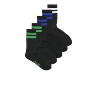 JACK & JONES Tennis Socks 5 Pack Jacdehli-Calcetines de Tenis (5 Unidades), Negro, Talla única (Pack de 5) Hombres