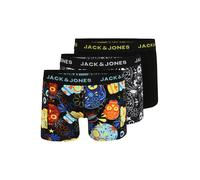JACK & JONES Calzoncillo boxer azul claro / naranja / negro L azul claro / naranja / negro