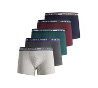 Jack & Jones Jacblack Friday Trunks 5 Pack Ltn Bóxer, Negro, Azul Y Gris, S Hombre