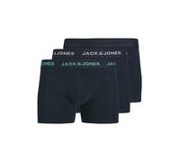 JACK & JONES Calzoncillo boxer 'JACCONOR' azul oscuro / jade / blanco L EUR