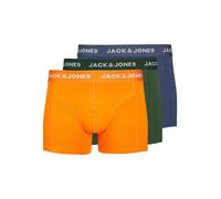 JACK & JONES Calzoncillo boxer 'Kex' azul oscuro / verde oscuro / naranja / blanco S EUR