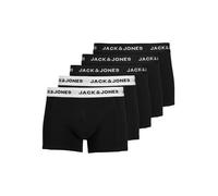 JACK & JONES Calzoncillo boxer 'Solid' negro / blanco M negro / blanco