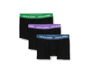 Jack & Jones Calzoncillos Tipo bóxer, Black/Pack: WB Color - Green Bee - Ensign Blue - Deep Lavender, L