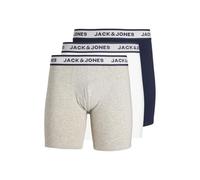 JACK & JONES Briefs 3 Pack Pls Noos Jacsolid-Calzoncillos Tipo bóxer (3 Unidades), Gris Claro, 5XL (Pack de 3) Hombres