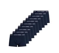 JACK & JONES Calzoncillos tipo bóxer, paquete de 10 unidades, color liso, L