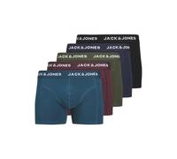 JACK & JONES Calzoncillos tipo bóxer Teo para hombre con forma de tronco liso (talla grande) (paquete de 5) , 2XL