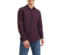 Jack & Jones Camisa a cuadros slim de hombre. Azul marino S