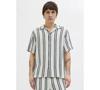 JACK & JONES Camisa a rayas. Color Crema