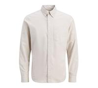 Jack & Jones Camisa Casual para Hombre Slim Fit Casual Camisa, Beige, S