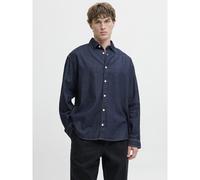 JACK & JONES Camisa de denim. Color denim azul oscuro