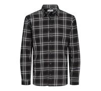 JACK & JONES Jjjoshua Fall Flannel Shirt LS Camisa Casual, Negro, S para Hombre