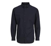 Jack & Jones Camisa de Hombre Slim Fit Camisa, Negro, XS