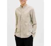 Jack & Jones Camisa de lino de niño con cuello mao. Beige 12 Años/152