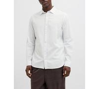 Jack & Jones Camisa de mangas largas de hombre con cuello de camisa. Blanco 2/S