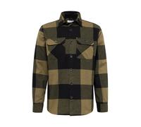 JACK & JONES Camisa 'JJEdarren' marrón claro / verde oscuro / negro, Talla L