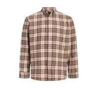 JACK & JONES Camisa 'JJEField' beige / chocolate / negro / blanco XL EUR