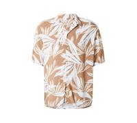 JACK & JONES Camisa 'JJEJeff Tropical' caqui / blanco XL caqui / blanco