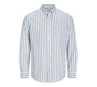 JACK & JONES Camisa 'JJEOxford' azul oscuro / blanco XS azul oscuro / blanco