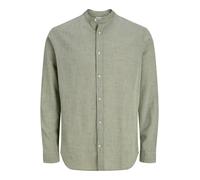 Verde Hombres Linen/Organic/Cotton/Cotton/Recycled/Cotton Camisa Informal Corte Regular M EU