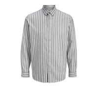 JACK & JONES Camisa 'JJESummer' taupe / blanco M taupe / blanco