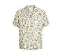 JACK & JONES Shirt Camiseta Jprblulincoln Print Resort S/S, Cuatro Hojas Clover, XS Hombres