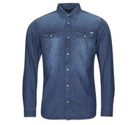 JACK & JONES Jjesheridan Shirt L/s, Camisa vaquera Hombre, Azul (Medium Blue Denim Fit:Slim), X-Small