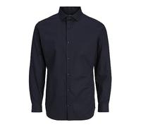 Jack & Jones Camisa para Hombre Jprblaparker L/S Noos, Negro/Ajuste: Slim Fit., M