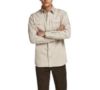 Jack & Jones Camisa vaquera de hombre slim lisa. Beige 2 (S)