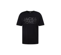 JACK & JONES Jjecorp Logo Tee Ss O-neck Noos Camiseta Cuello Redondo, Black Fit:slim/Large Print/Black, M Hombre