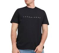JACK & JONES Jjestar JJ tee SS Noos Pls Camiseta, Negro, 6XL Große Größen Hombres
