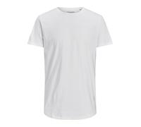 JACK & JONES Camiseta básica de Manga Corta Hombre de Talla Grande Cuello Redondo JJENOA, Color:Blanco, Size:5XL