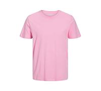 Jack & Jones Camiseta Básica Orgánica de Manga Corta Con Cuello Redondo Camiseta, Hombre, Prisma Rosa, M