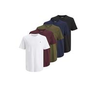 JACK & JONES Camiseta Brody para Hombre, Paquete de 5, Navy Blazer, M