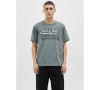 JACK & JONES Camiseta con cuello redondo. Color azul
