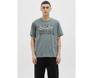 JACK & JONES Camiseta con cuello redondo. Color azul