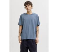 Jack & Jones Camiseta Jjeorganic Basic Tee SS O-Neck Noos, algodón orgánico, azul, XL