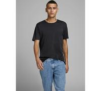 Jack & Jones Camiseta eOrganic Basic - Algodón orgánico, cuello redondo - Hombre L Negro