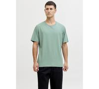 JACK & JONES Camiseta con cuello redondo de algodón orgánico. Color verde agua