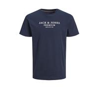 JACK & JONES Camiseta con Logotipo de Blue Archie, Azul Marino, S