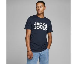 JACK & JONES Camiseta Corp Big Logo. Color Azul Marino