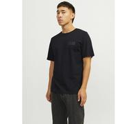 JACK & JONES Camiseta Corp Small Logo. Color negro + negro